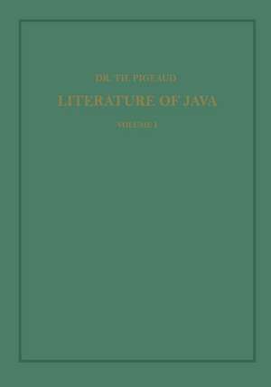 Synopsis of Javanese Literature 900–1900 A.D. de Theodore G.Th. Pigeaud