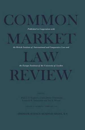 Common Market Law Review: Sijthoff Award 1978 European Law Essay de Paul Kapteyn