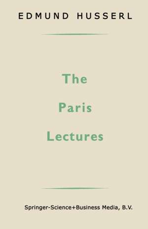 The Paris Lectures de Edmund Husserl