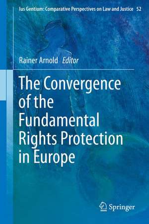 The Convergence of the Fundamental Rights Protection in Europe de Rainer Arnold