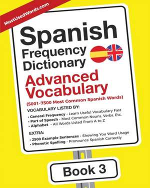 Spanish Frequency Dictionary - Advanced Vocabulary de Mostusedwords