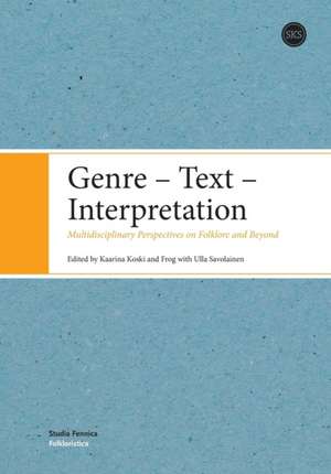 Genre - Text - Interpretation de Kaarina Koski