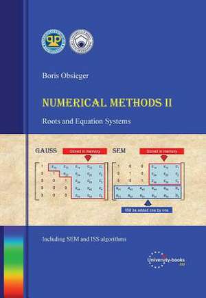 Numerical Methods II - Roots and Equation Systems de Boris Obsieger