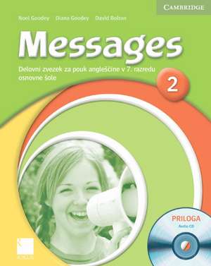 Messages 2 Workbook with Audio CD Slovenian Edition de Diana Goodey