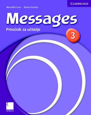 Messages 3 Teacher's Book Slovenian Edition de Meredith Levy