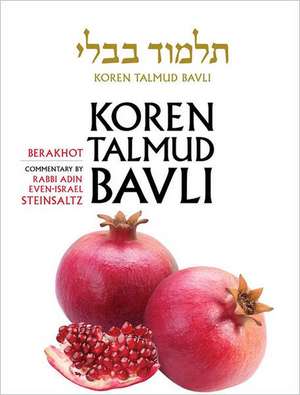 Koren Talmud Bavli, English, Vol.1: With Commentary by Rabbi Adin Steinsaltz de Adin Steinsaltz