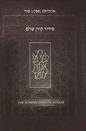 Koren Shalem Siddur with Tabs, Compact, Brown Leather de Koren Publishers