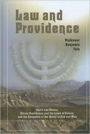 Law and Providence: Spirit and Matter, Divine Providence and the Laws of Nature, and the Openness of the World to God and Man de Professor Benjamin Fain