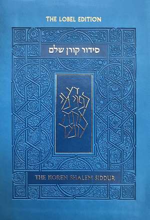 Koren Shalem Siddur with Tabs, Compact, Blue de Koren Publishers