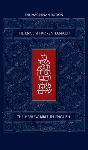 The English Koren Tanakh, Magerman Edition, Large de Jonathan Sacks