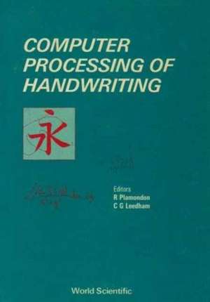 Computer Processing of Handwriting de Graham Leedham