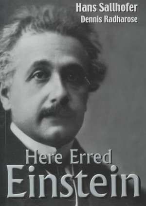 Here Erred Einstein de Hans H. Sallhofer