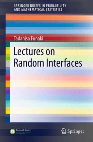 Lectures on Random Interfaces de Tadahisa Funaki