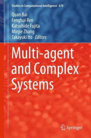 Multi-agent and Complex Systems de Quan Bai