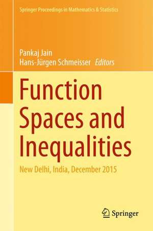 Function Spaces and Inequalities: New Delhi, India, December 2015 de Pankaj Jain