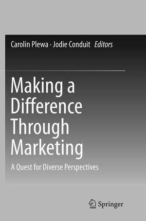 Making a Difference Through Marketing de Carolin Plewa