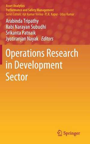 Operations Research in Development Sector de Arabinda Tripathy