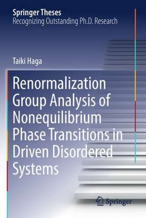 Renormalization Group Analysis of Nonequilibrium Phase Transitions in Driven Disordered Systems de Taiki Haga