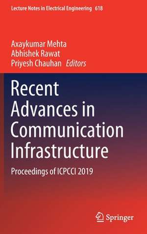 Recent Advances in Communication Infrastructure: Proceedings of ICPCCI 2019 de Axaykumar Mehta