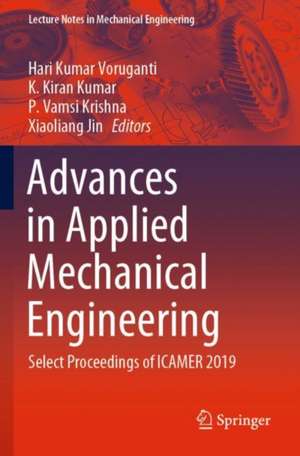 Advances in Applied Mechanical Engineering de Hari Kumar Voruganti