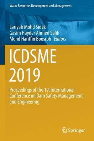 ICDSME 2019: Proceedings of the 1st International Conference on Dam Safety Management and Engineering de Lariyah Mohd Sidek