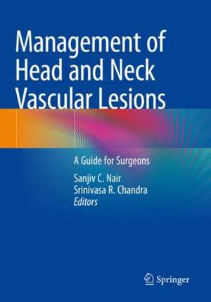 Management of Head and Neck Vascular Lesions: A Guide for Surgeons de Sanjiv C. Nair