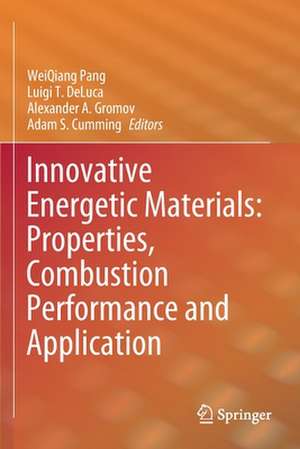 Innovative Energetic Materials: Properties, Combustion Performance and Application de WeiQiang Pang