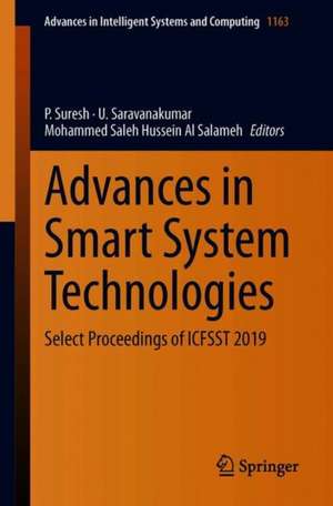 Advances in Smart System Technologies: Select Proceedings of ICFSST 2019 de P. Suresh