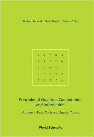 Principles of Quantum Computation and Information, Volume 2 de Giuliano Benenti