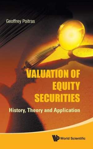 Valuation of Equity Securities de Geoffrey Poitras