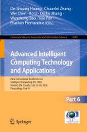Advanced Intelligent Computing Technology and Applications de De-Shuang Huang
