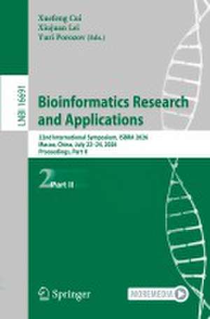 Bioinformatics Research and Applications de Xuefeng Cui