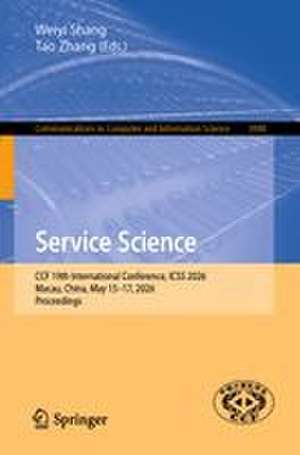 Service Science de Tao Zhang