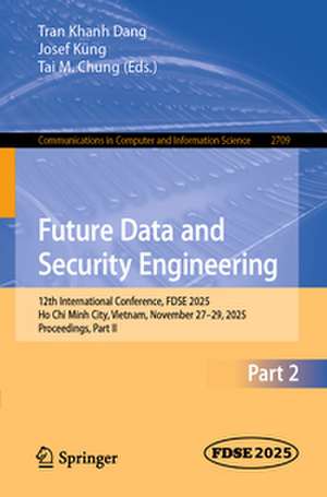 Future Data and Security Engineering de Tran Khanh Dang