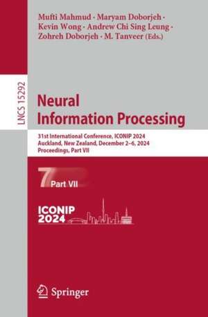 Neural Information Processing de Mufti Mahmud