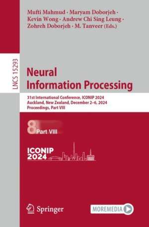 Neural Information Processing de Mufti Mahmud