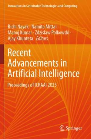 Recent Advancements in Artificial Intelligence de Richi Nayak
