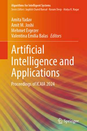 Artificial Intelligence and Applications de Amita Yadav
