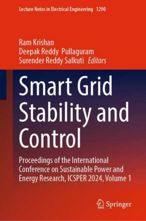 Smart Grid Stability and Control de Ram Krishan