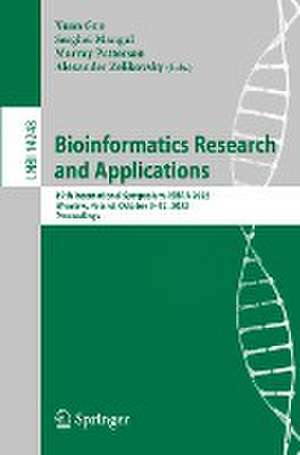 Bioinformatics Research and Applications: 19th International Symposium, ISBRA 2023, Wrocław, Poland, October 9–12, 2023, Proceedings de Xuan Guo