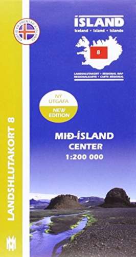 IRK 08 Mid-Island / Island Hochland Regionalkarte 1 : 200 000