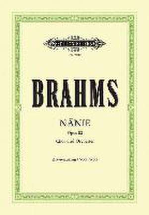 Nänie Op. 82 for Choir and Orchestra (Vocal Score) de Johannes Brahms