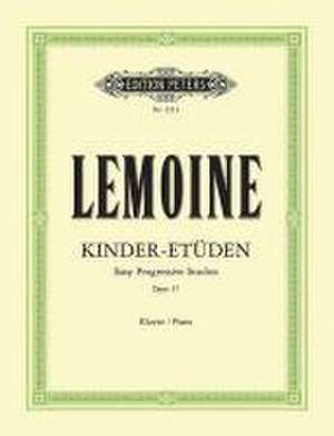 Kinder-Etüden op. 37 de Antoine-Henry Lemoine