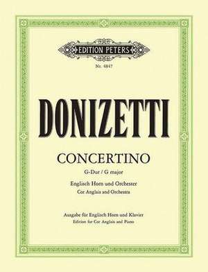 English Horn Concertino in G de Gaetano Donizetti