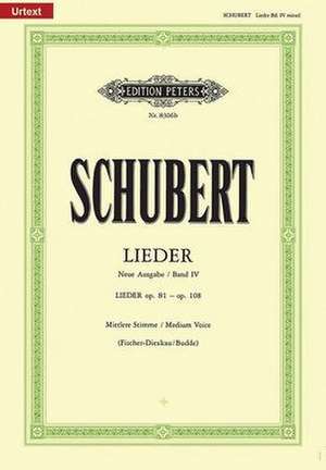 Songs (New Edition) (Medium Voice) de Franz Schubert