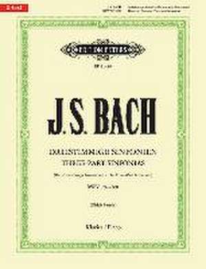 Three-Part Sinfonias (Inventions) Bwv 787-801 for Piano de Johann Sebastian Bach