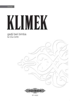 GADJI BERI BIMBA SATB de JENS KLIMEK