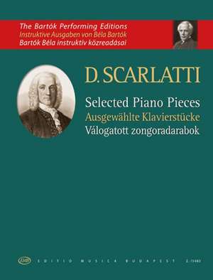 SCARLATTI, D: SELECTED PIANO PIECES de DOMENICO SCARLATTI