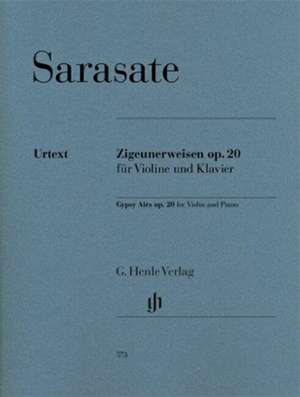 Zigeunerweisen op. 20 für Violine und Klavier de Pablo de Sarasate