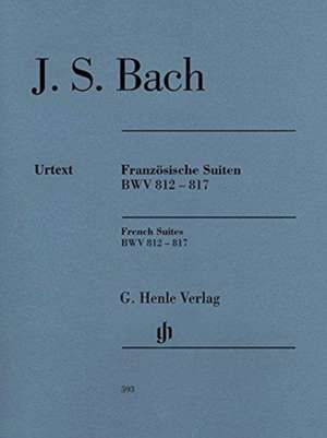 Französische Suiten BWV 812-817 br. de Johann Sebastian Bach